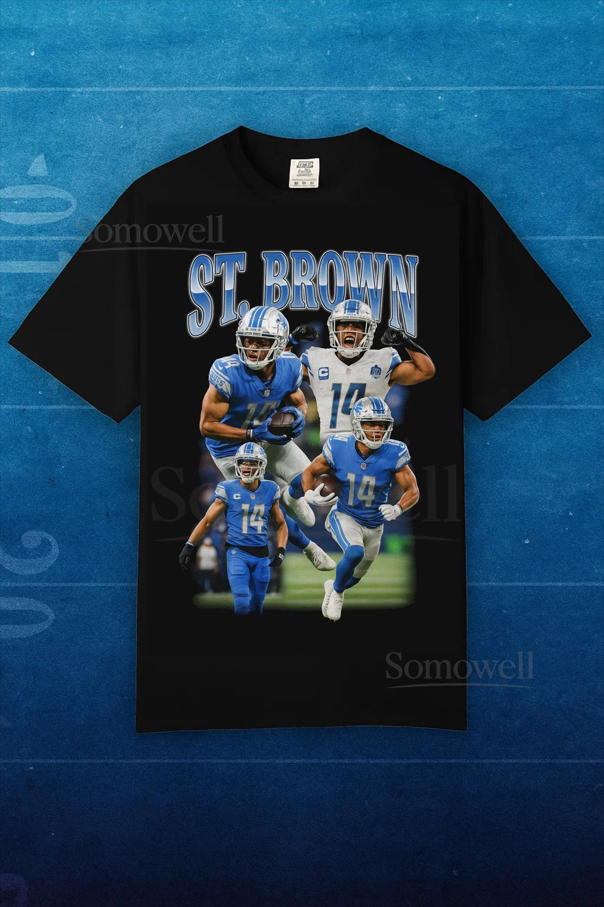 Amon-Ra St. Brown Bootleg Shirt Vintage Detroit Lions Football Tee Retro NFL Fan Gift_23