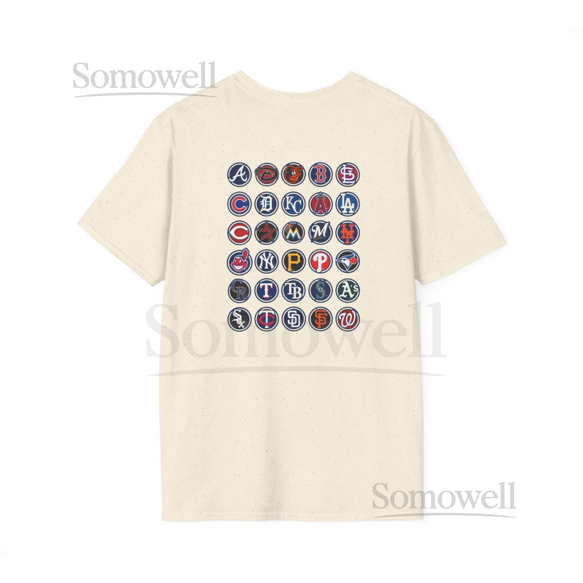 MLB Logo T-Shirt Baseball Team Tee - Softstyle Cotton_698