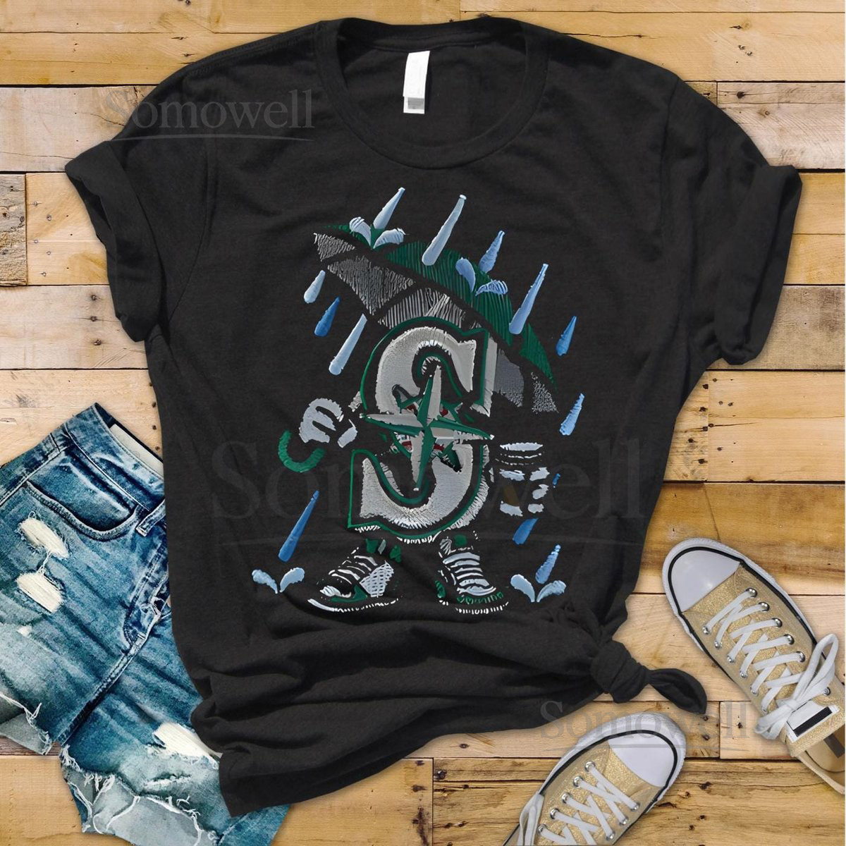 Seattle Mariners Baseball Witches Rally Shirt Retro Sports Tee_772