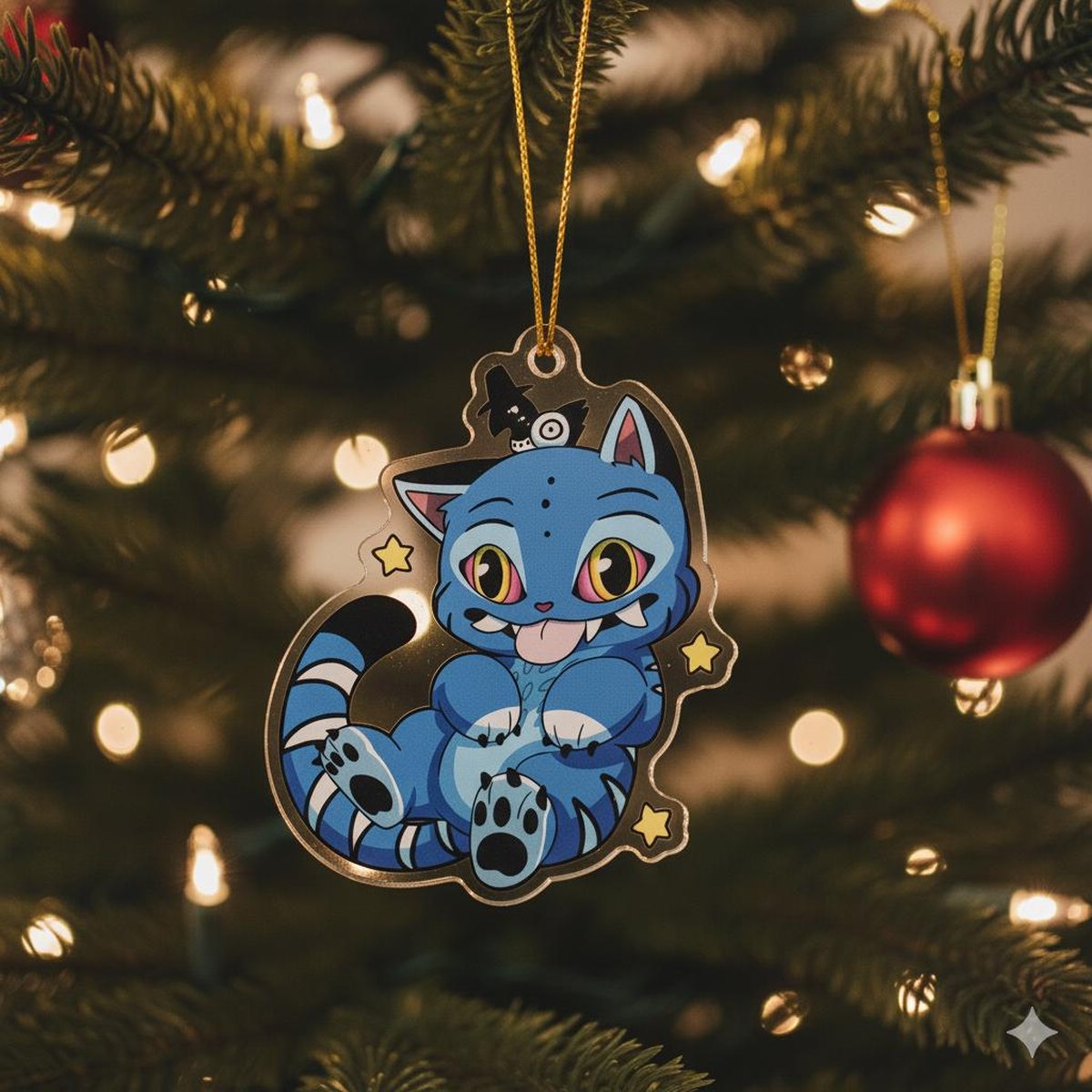 Demon Hunter Tiger Acrylic Ornament Derpy Tiger and Sussie Bird Ornament Derpy the Tiger And Bird Demon Hunter Tiger Demon Hunters Decor