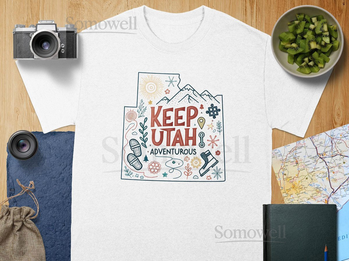 Keep Utah Adventurous T-Shirt Utah Travel Shirt Adventure Tee Utah Lover Gift State Pride Shirt Vacation T Shirt Nature T-Shirt_245