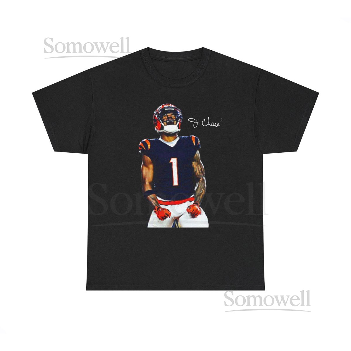 Ja'Marr Chase Cincinnati Bengals T Shirt Autograph Edition_681