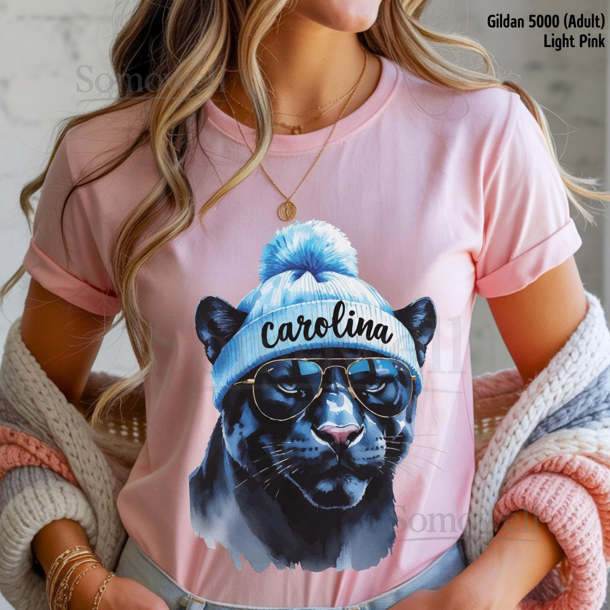 Carolina Football Tee Panther Gameday Shirt Panther Family Matching FamFit22-10_375