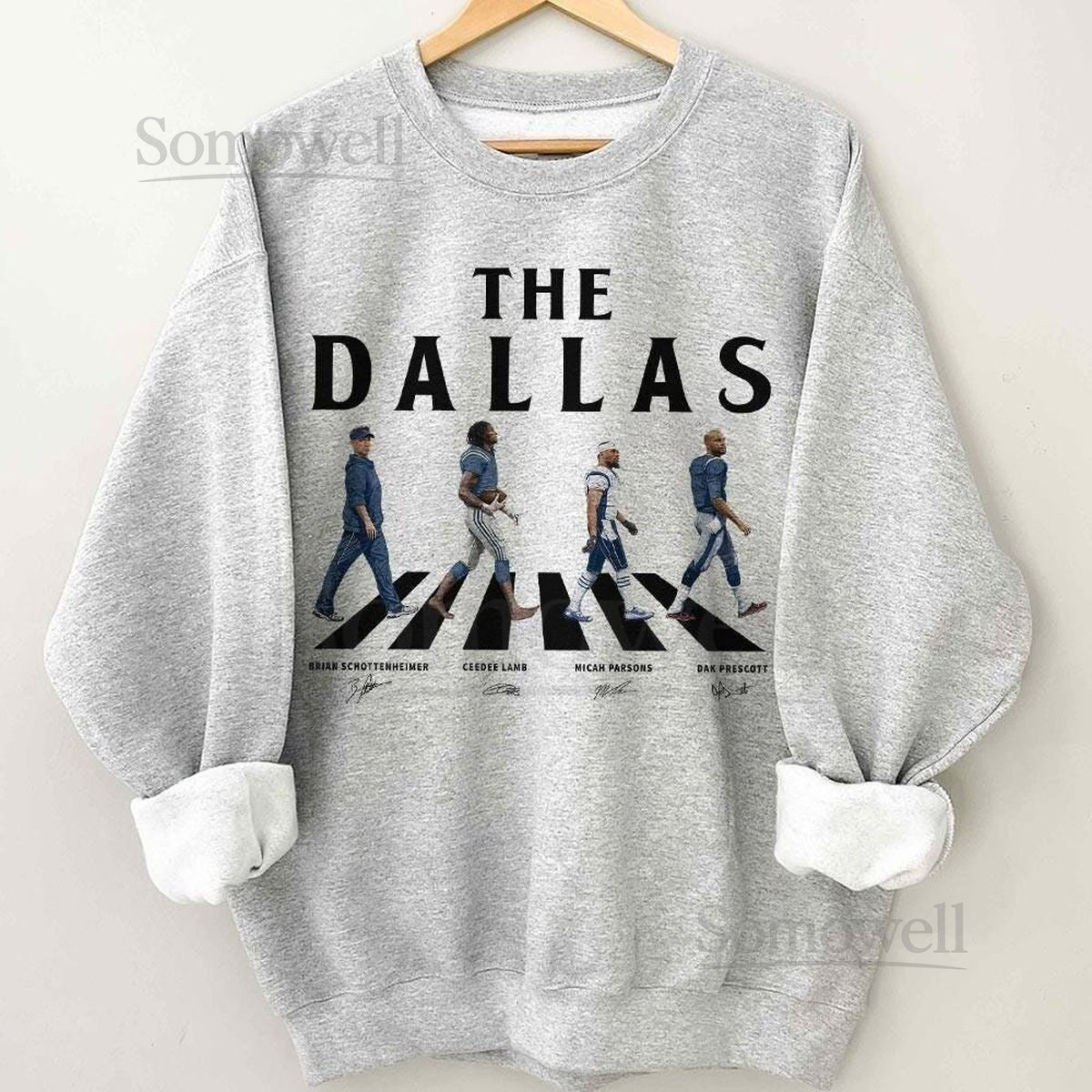 Dallas Walking Abbey Road Signatures Football Shirt Gift For Fan Football Unisex_279