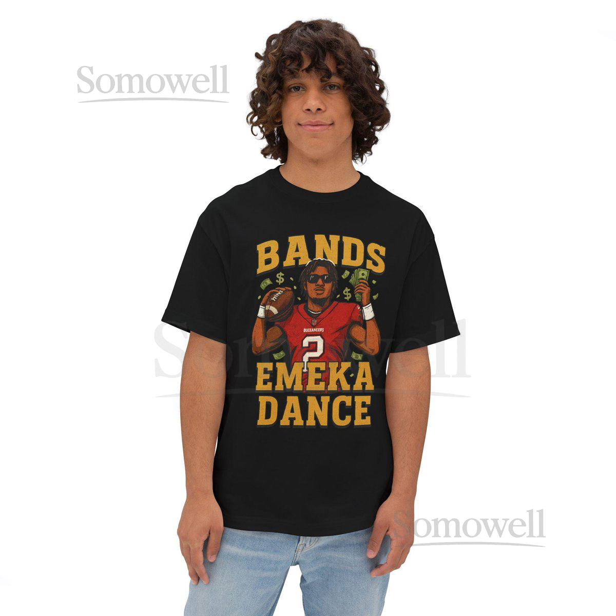 Bands Emeka Dance Shirt Emeka Egbuka Tampa Bay Buccaneers WR Tee Retro Distressed Varsity Football Parody_47