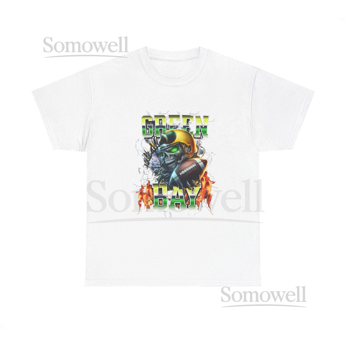 Greenbay packers Unisex Heavy Cotton Tee with Green Bay Graphic_503