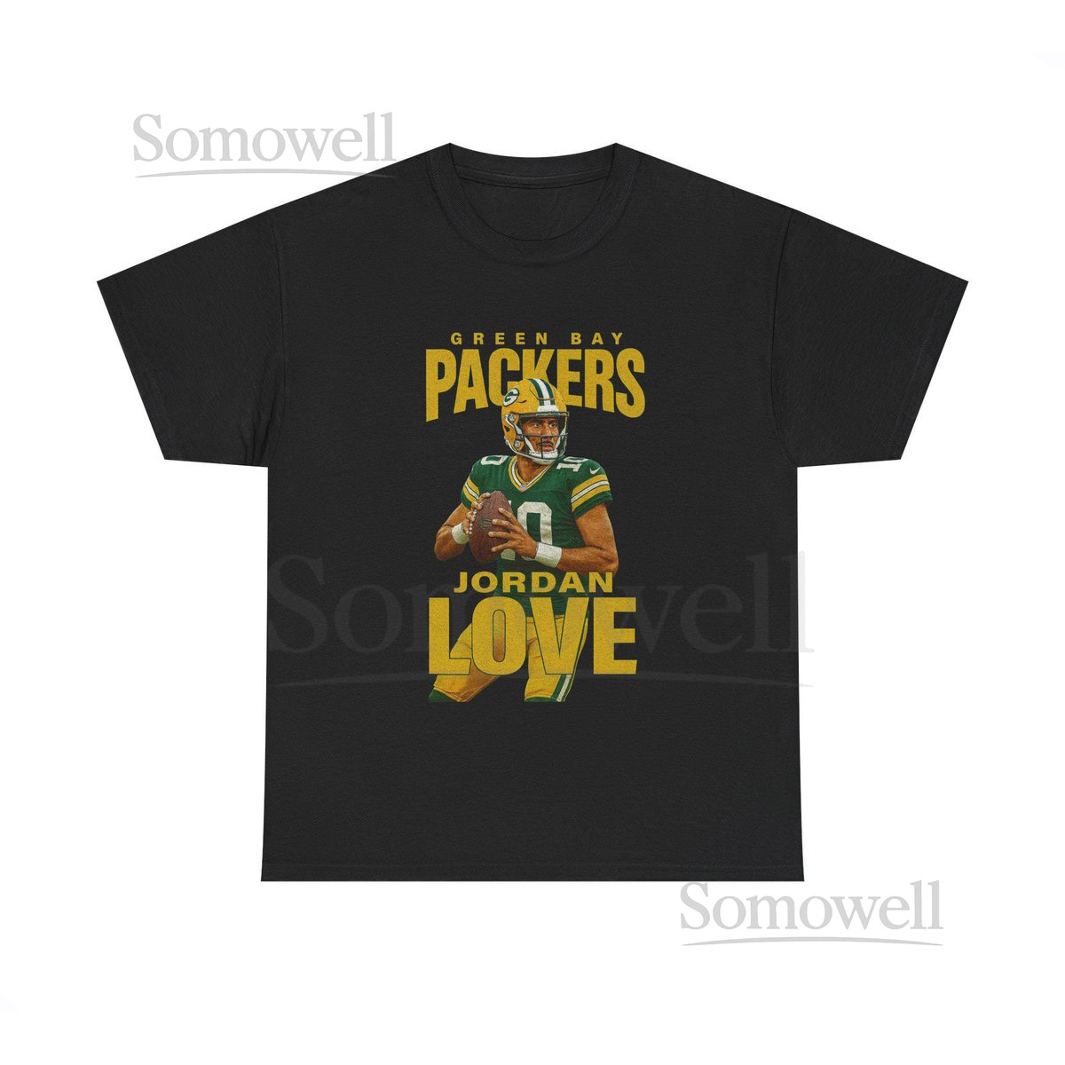 Green Bay Packers Unisex Cotton Tee - Jordan Love Sports Fan Shirt NFL Game Day Gift for Him Packers Apparel Casual Wear_489