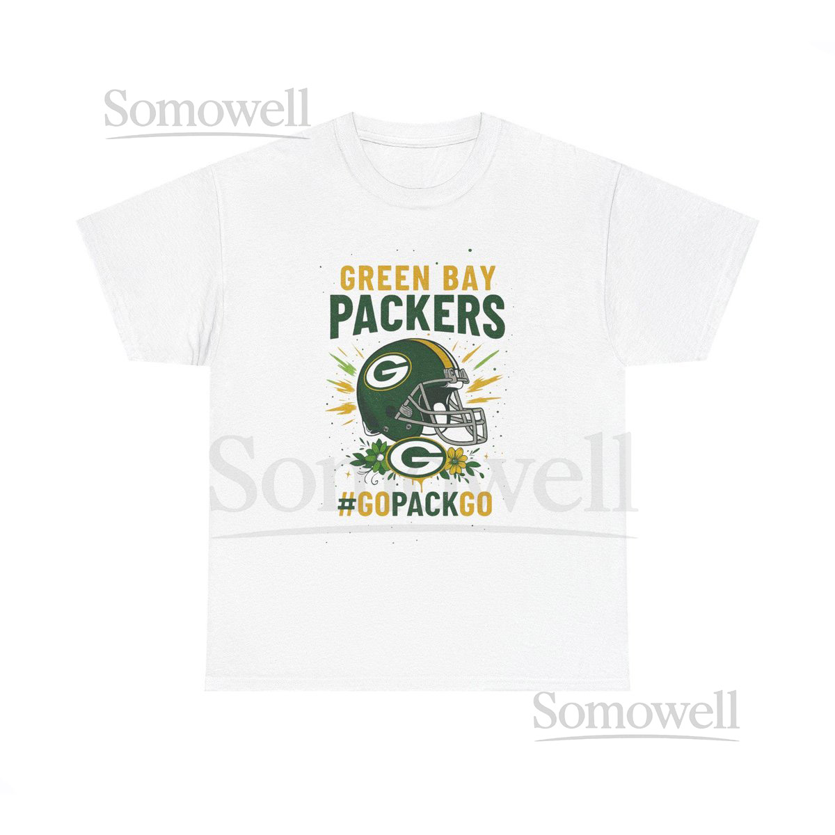Green Bay Packers Unisex Heavy Cotton Tee Football Shirt Game Day T-Shirt Sports Apparel Gift for Packers Fans GoPackGo Tee_491