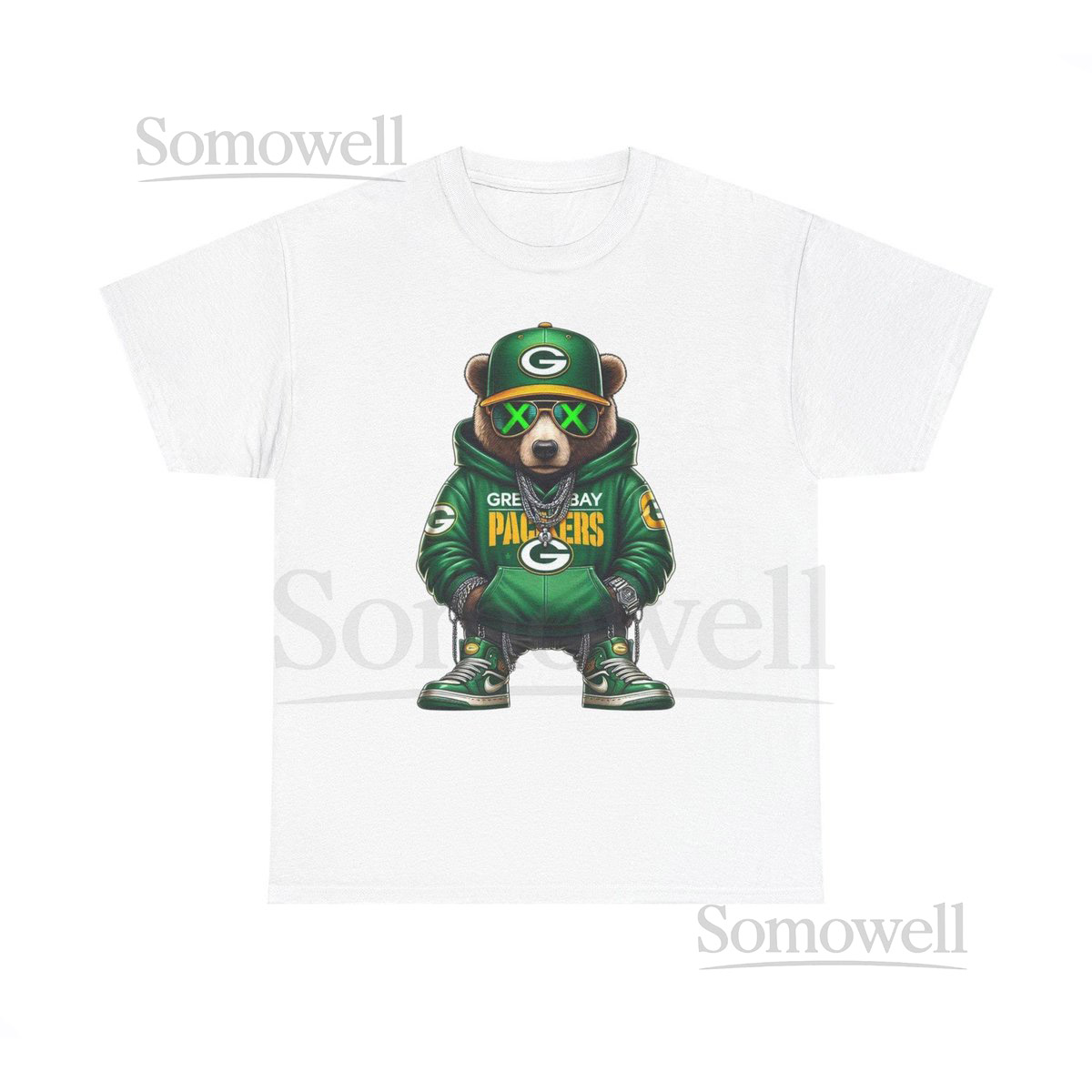 Green Bay Bear Fan Tee Unisex Cotton Shirt Sports Apparel Game Day Outfit Gift for Football Lovers_363