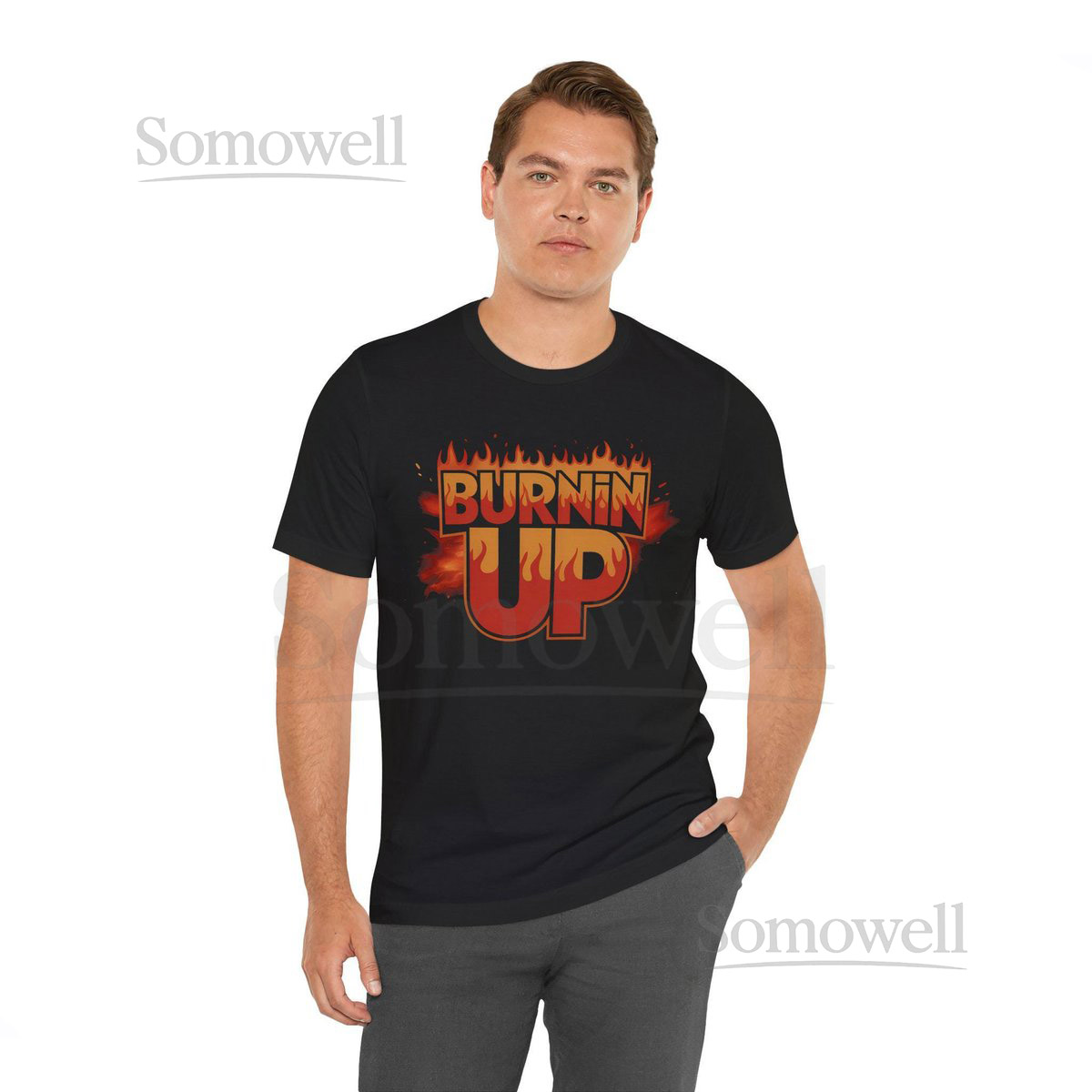 Burnin Up Flames Vintage T-Shirt - Retro Fire Graphic Tee_36