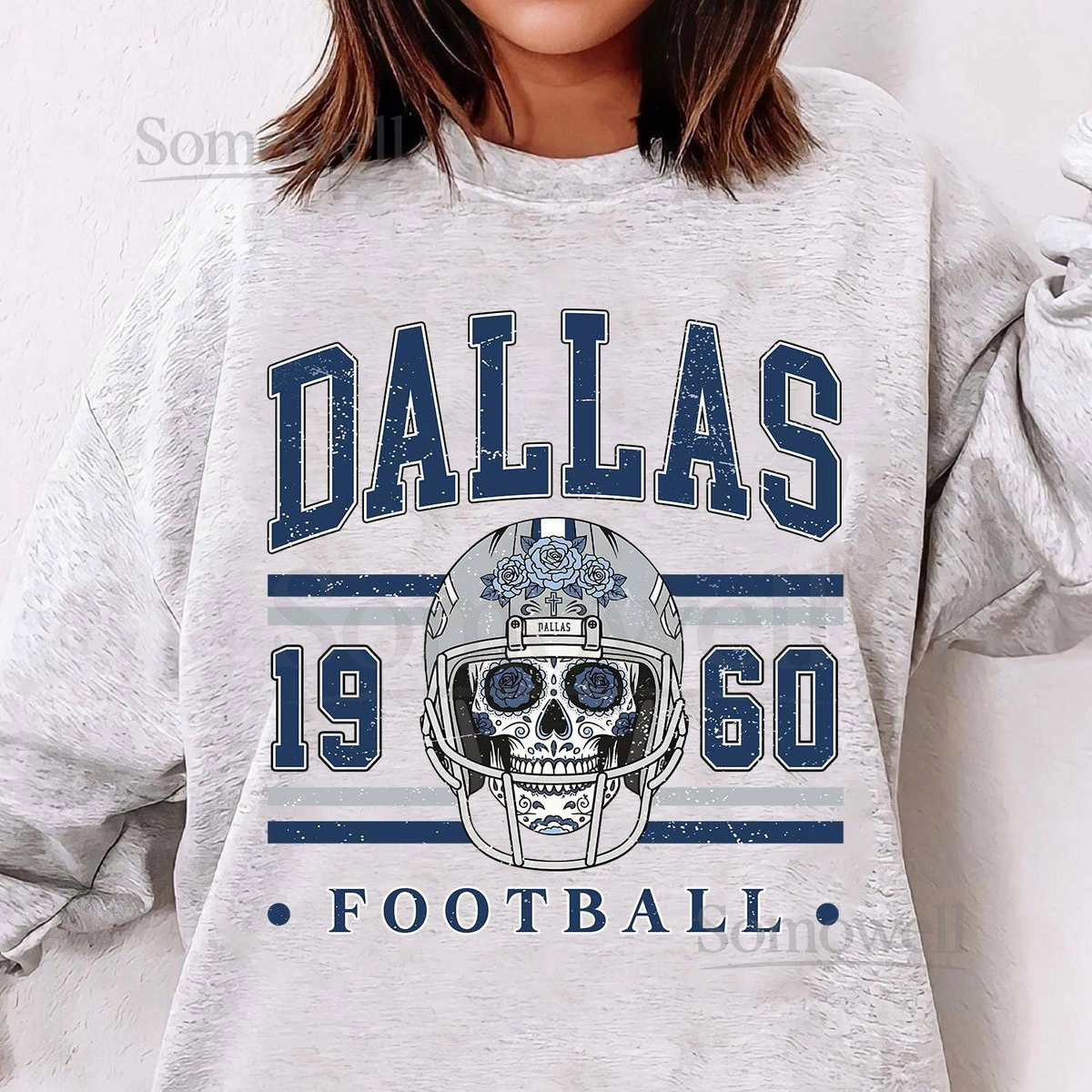 Dallas Football Vintage Style Sweatshirt T-Shirt Dallas Football Shirt Gifts for him_267
