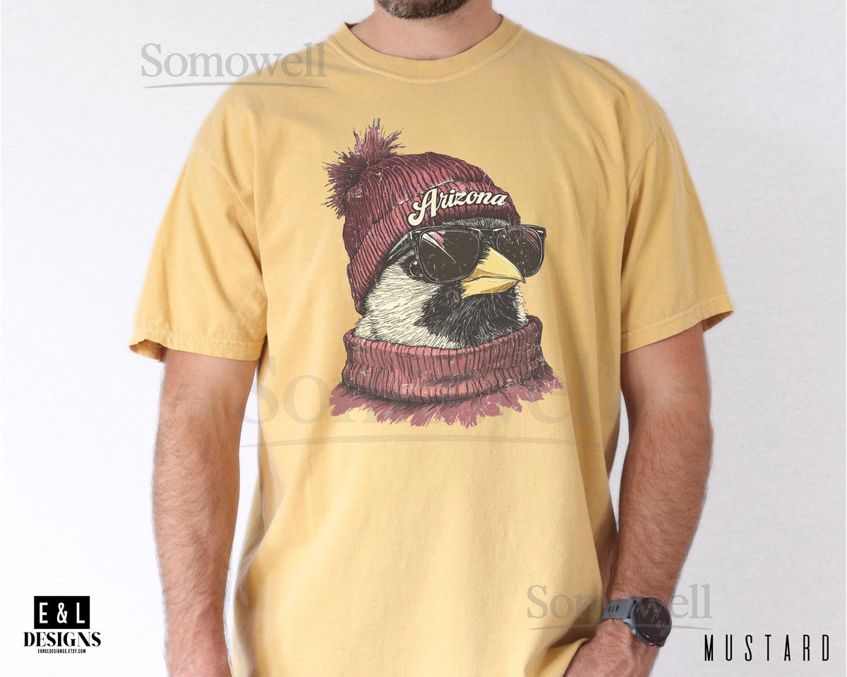 Arizona Football Shirt Comfort Color Tee Retro Cardinals Shirt Gift For Football Fan Trendy Football Shirt Spirit Animal Sports Gear_76