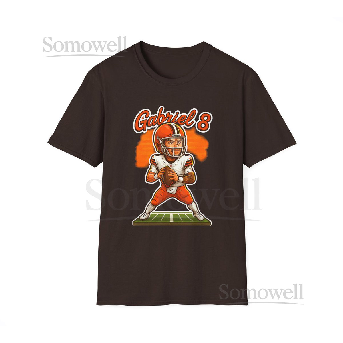 Dillon Gabriel Cleveland Browns Tees Cartoon Quarterback Graphic T-Shirt_407