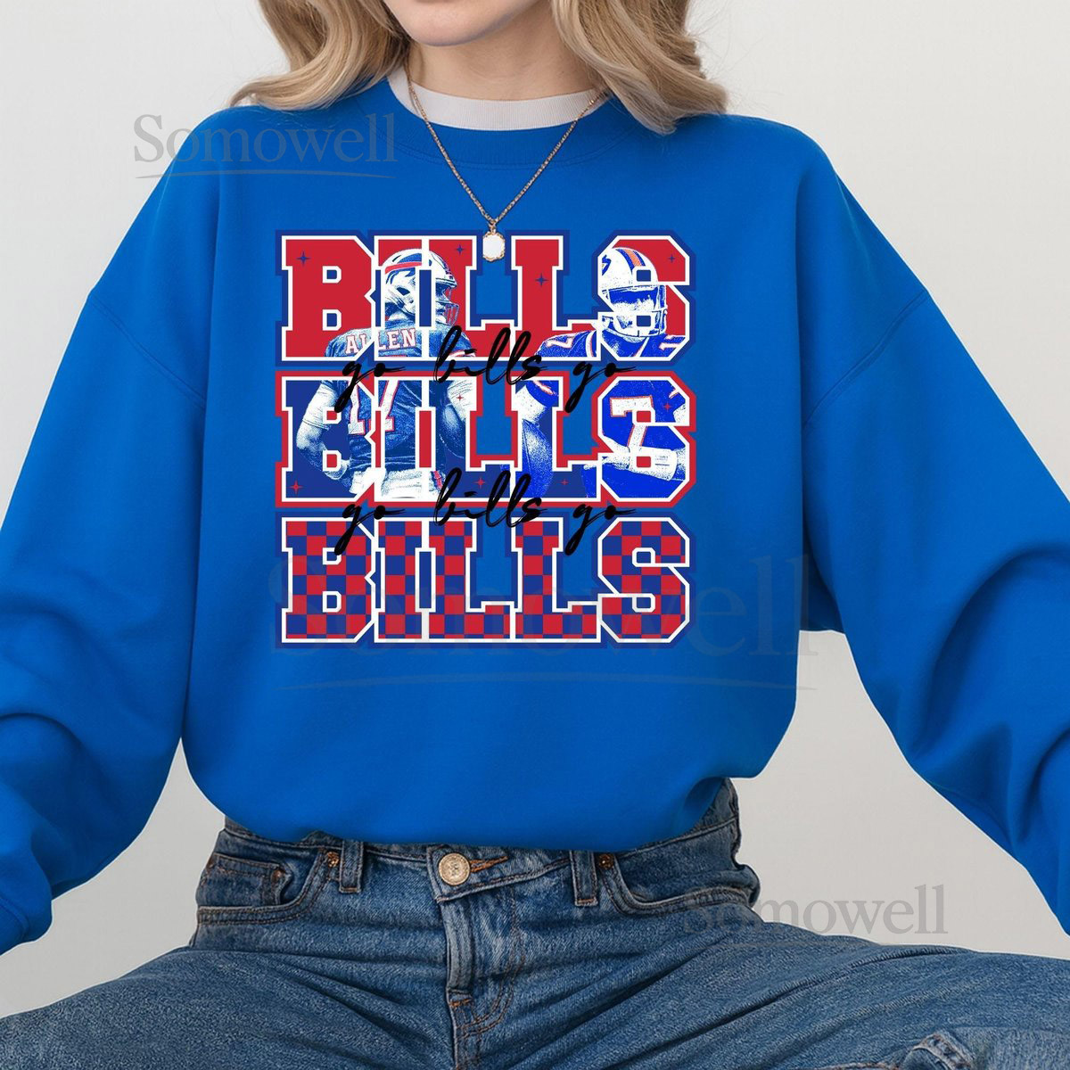 Buffalo Bills Crewneck Sweatshirt Game Day Football Fan Gift_230