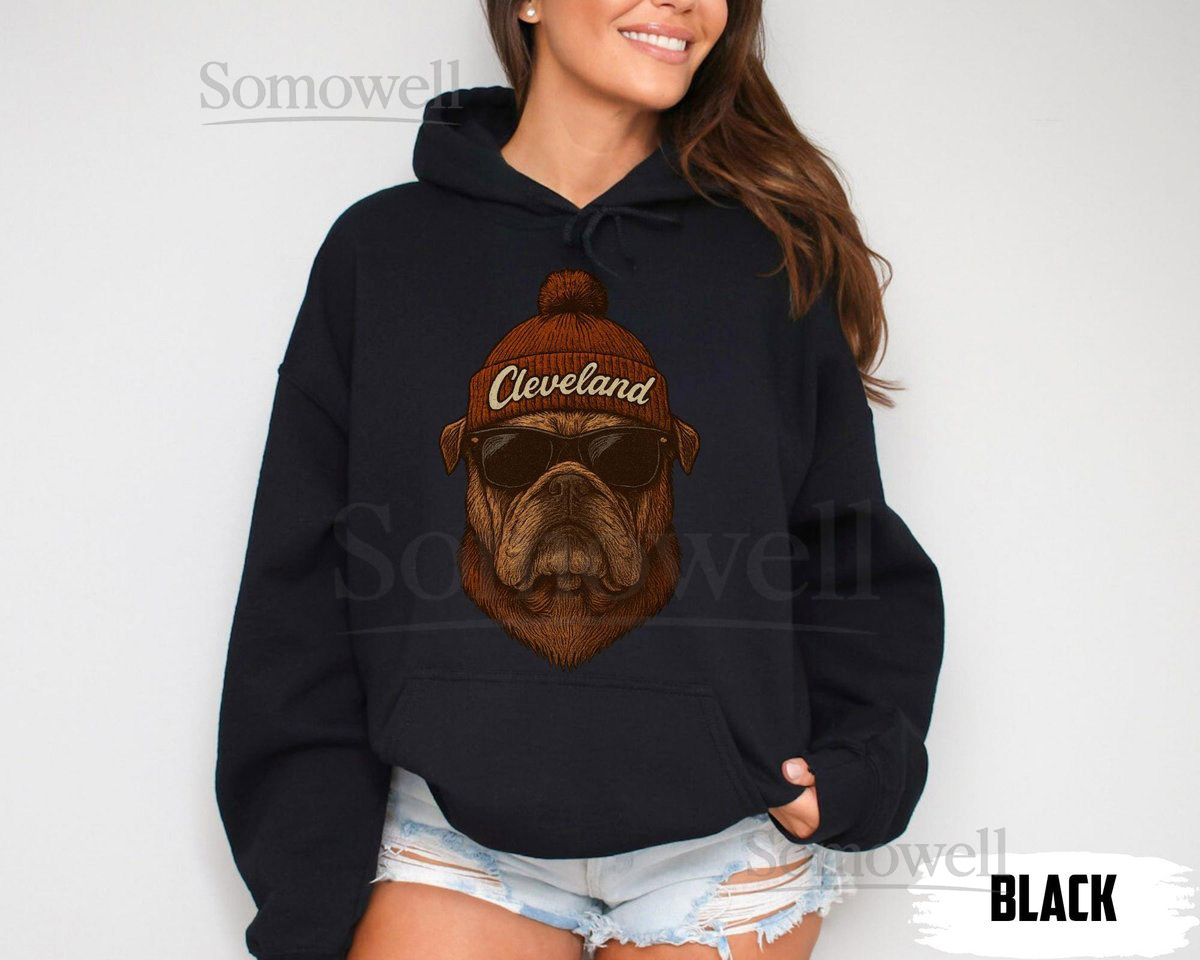 Cleveland Football Hoodie Vintage Cleveland Trendy Game Day Gift Sweatshirt Cleveland Mascot Sweatshirt Cleveland Football Fan Hoodie_16