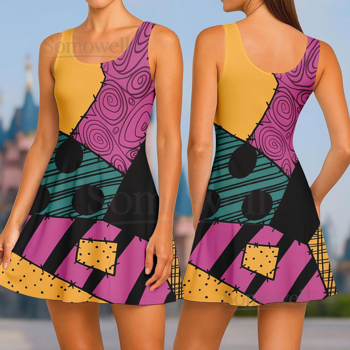 Disney Sally Skater Dress Nightmare Before Christmas Women Dress Magic Kingdom Disneyworld Costume Disneyland Shirt Gift For Her_52