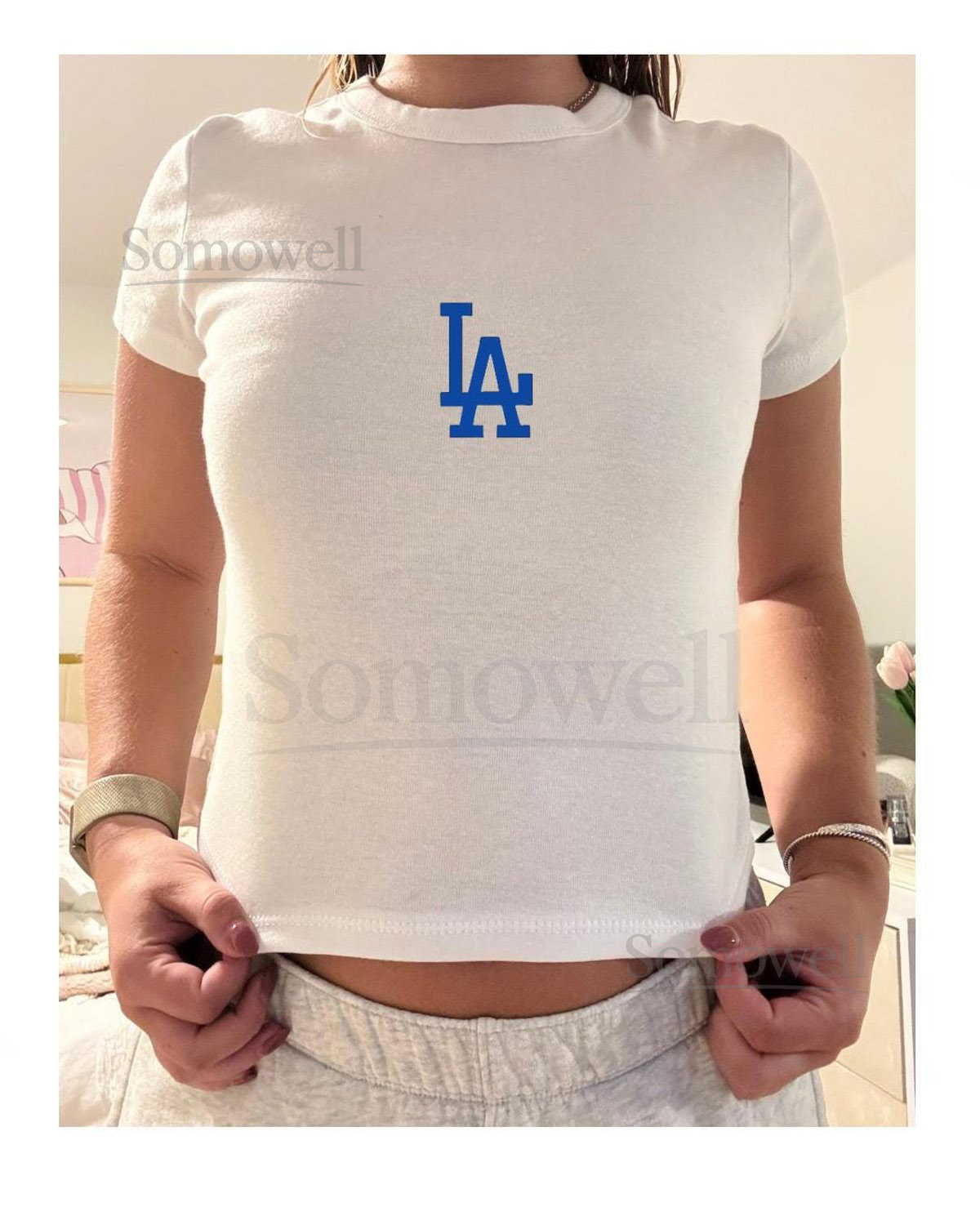 LA Dodgers Top MLB Baseball Shirt Womens Dodgers Game Day Tee LA Fan Apparel_537
