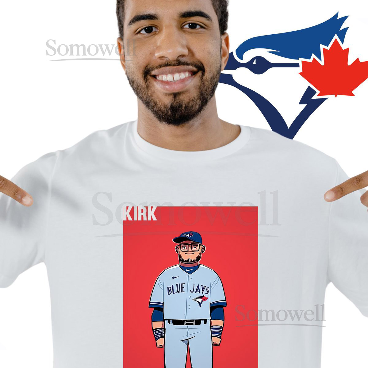 Toronto Baseball Art 30 Kirk-Inspired Fan Illustration Blue Jays Catcher Poster Sports Artwork by Lando_824