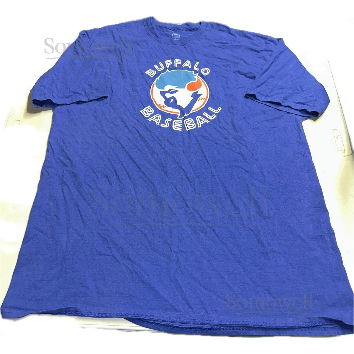 Buffalo Baseball Blue Size 4XL Tall T-Shirt Toronto Blue Jays MLB Tee_146