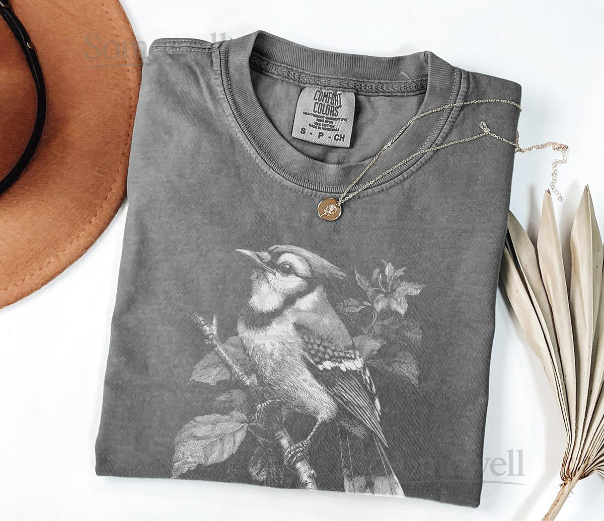 Aesthetic Blue Jay Shirt Birdwatcher Wildlife Comfort Colors T-Shirt_28