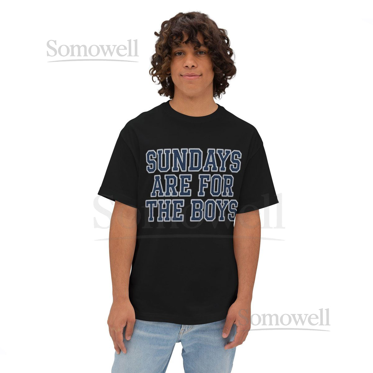 Sundays Are For The Boys Cowboys Shirt Vintage Distressed Dallas Cowboys Tee Unisex Oversized Boxy Tee_454