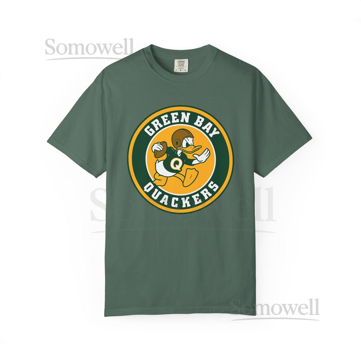 GREEN BAY QUACKERS - Pro Football Spoof T-Shirt - Disney Parks Disney World Disneyland Trip Cotton Graphic Tee_493
