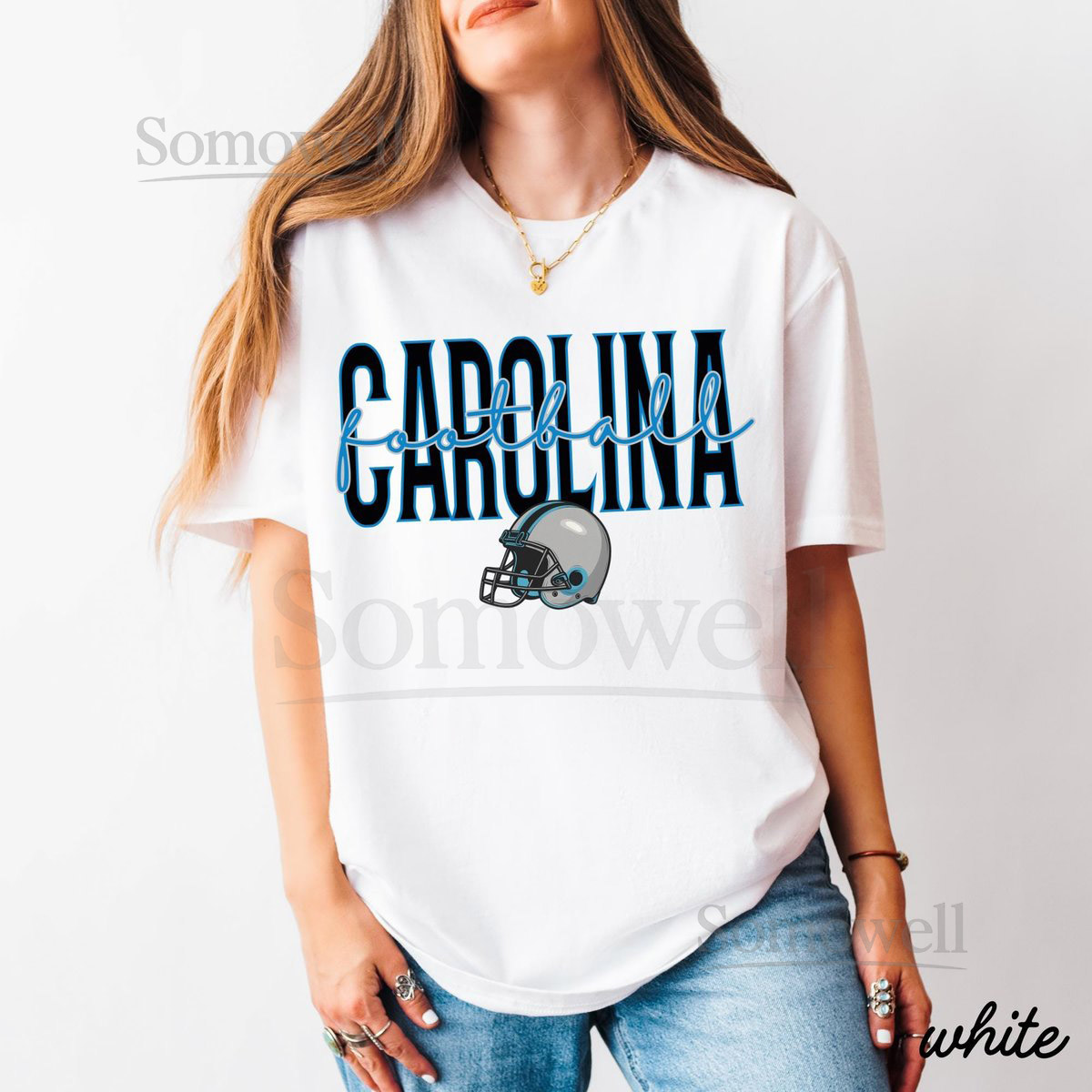 Carolina Football Shirt Retro Football T-Shirt Game Day and Tailgate Shirt Carolina Football Fan Gift Football Gift for Him and Her_347