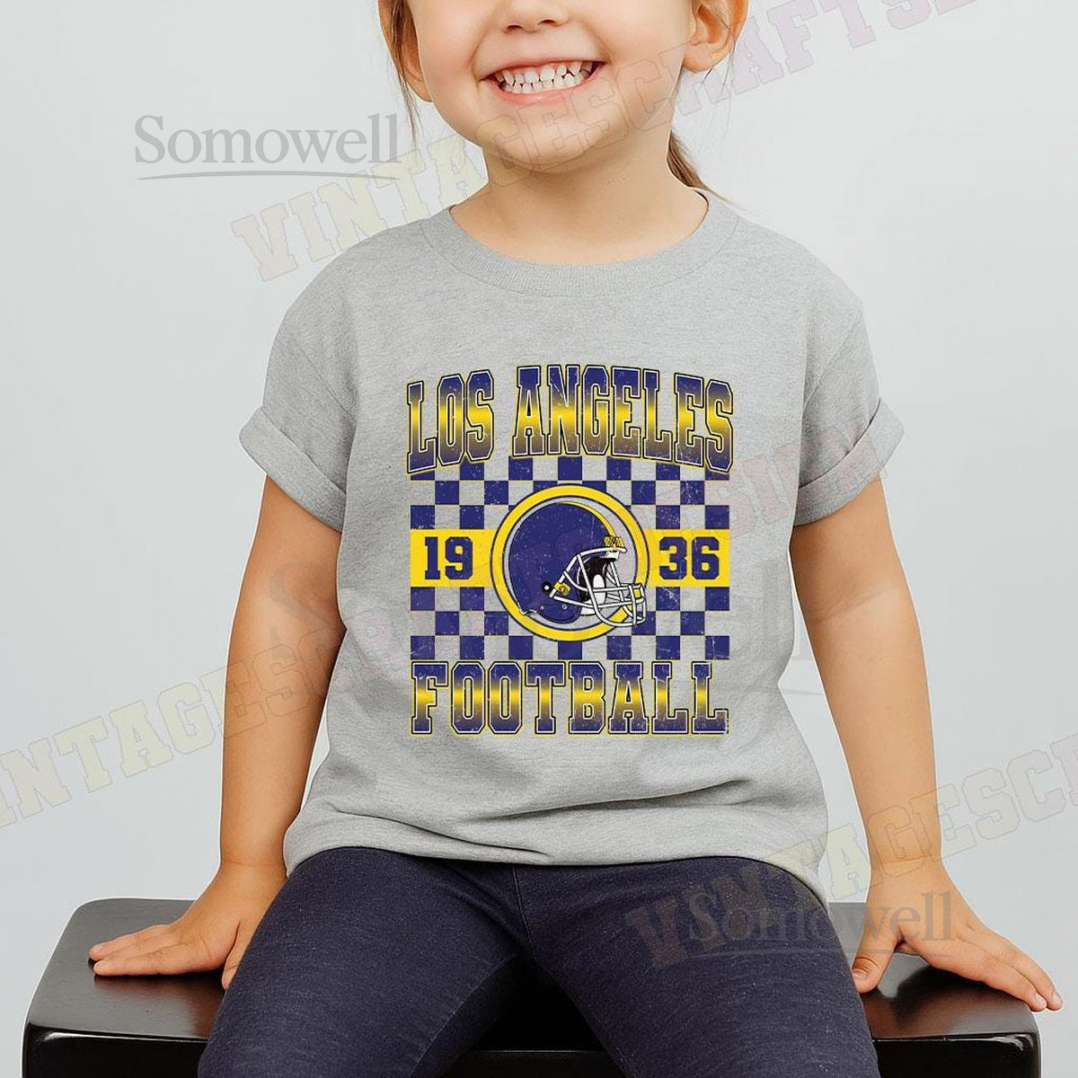 Vintage Los Angeles Football Toddler T-Shirt Los Angeles Football Shirt Los Angeles Football Crewneck Los Angeles Game Day Fan Gifts_821