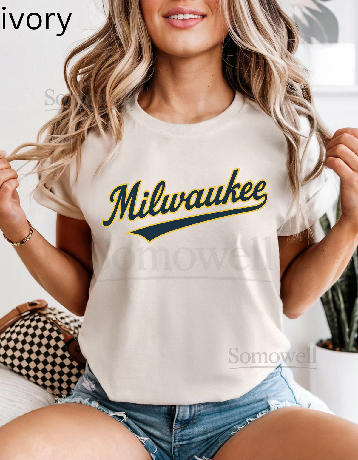 Milwaukee Baseball T-Shirt Comfort Colors Retro Script Tee_690