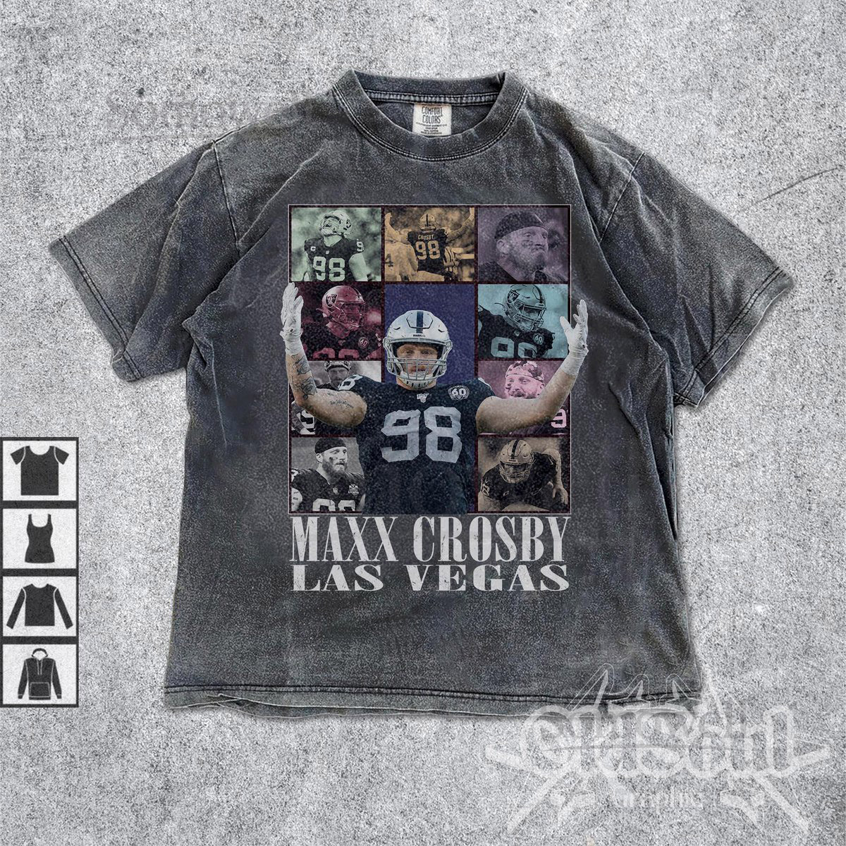 Comfort Colors Crosby Shirt Sweatshirt Hoodie Las Vegas Football Shirt Las Vegas Football Tshirt Gameday Shirt Football Fan Gifts_11