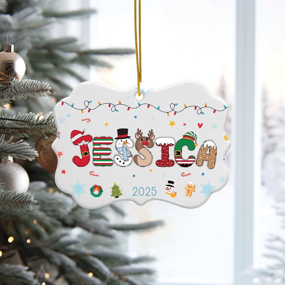 Personalized Ornament Name for Kids Personalized Boys Girls Christmas Ornament 2025 Christmas Keepsake Xmas Gifts for Kids Kids Ornament