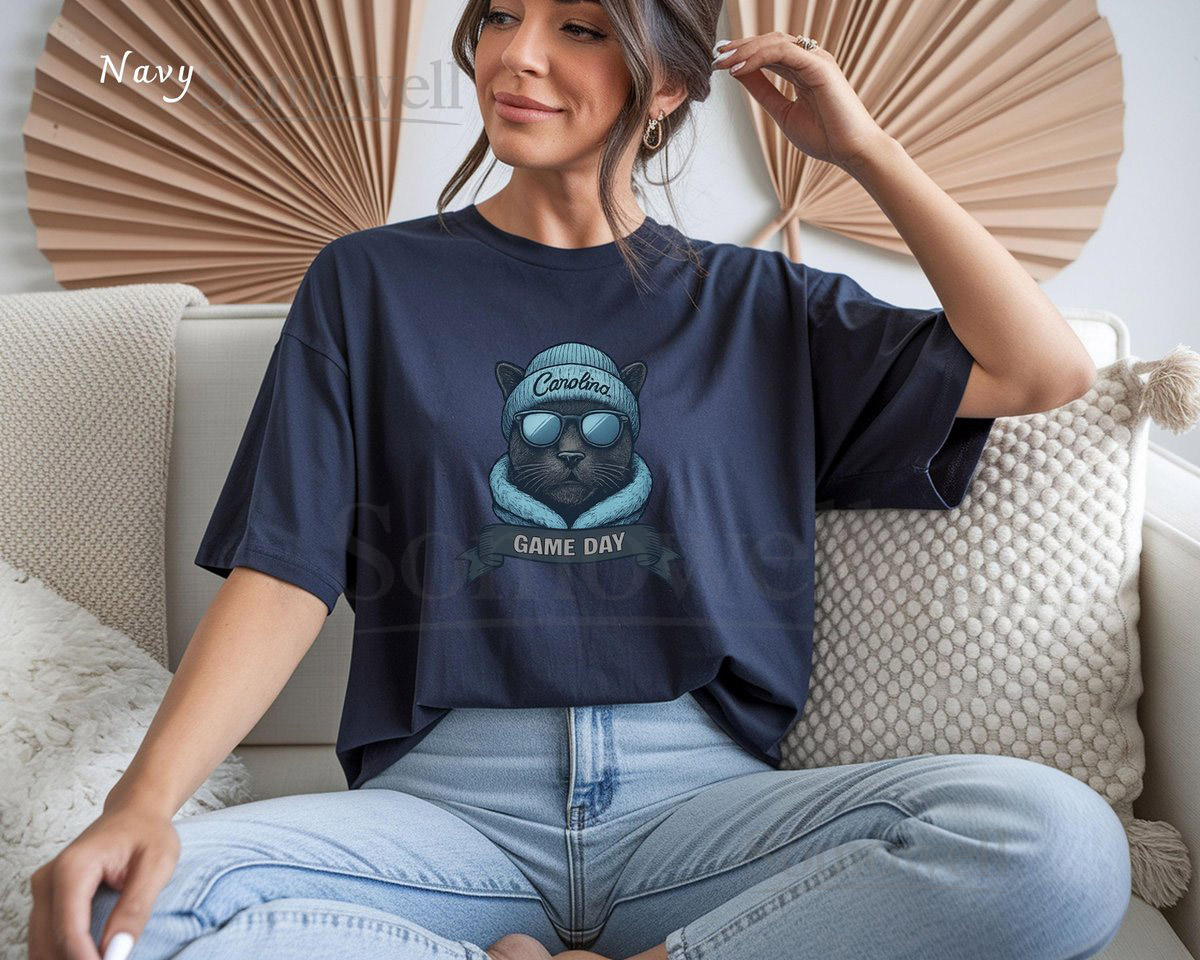 Carolina Football T-Shirt Cat Logo Game Day Tee_377