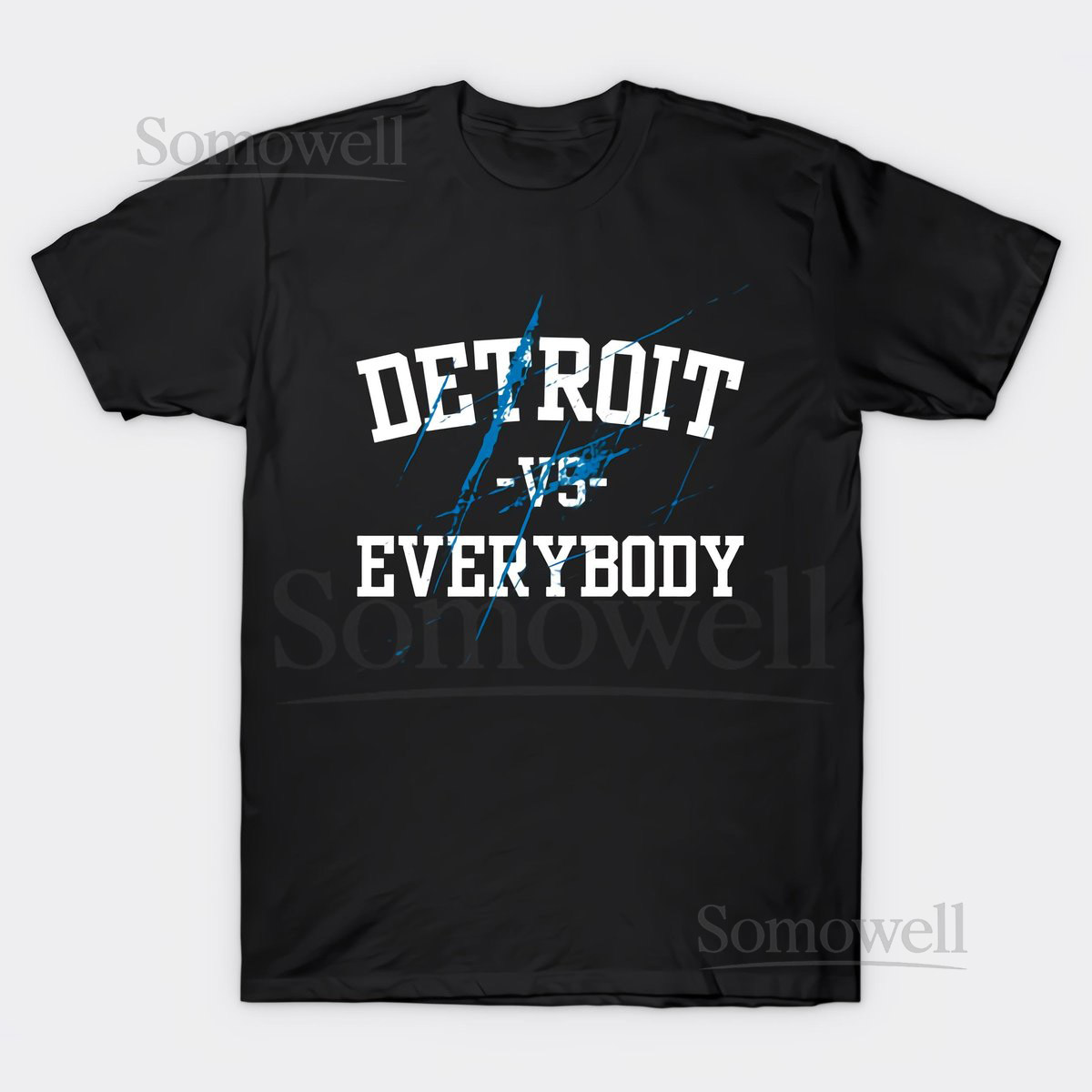 Detroit lions Vs Evereybody All grit Shirt T-Shirt Size S-4XL Black Cool_320