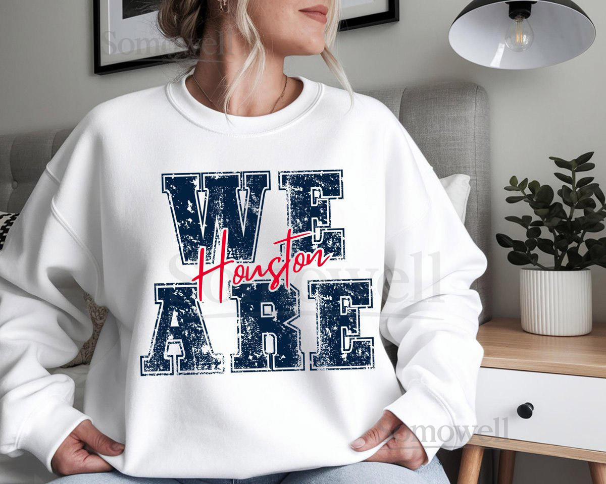 Vintage We Are Houston Football Shirt Houston Texans Game Day Shirt Texans Game Day Texans Shirt Houston Football Sweat_1035