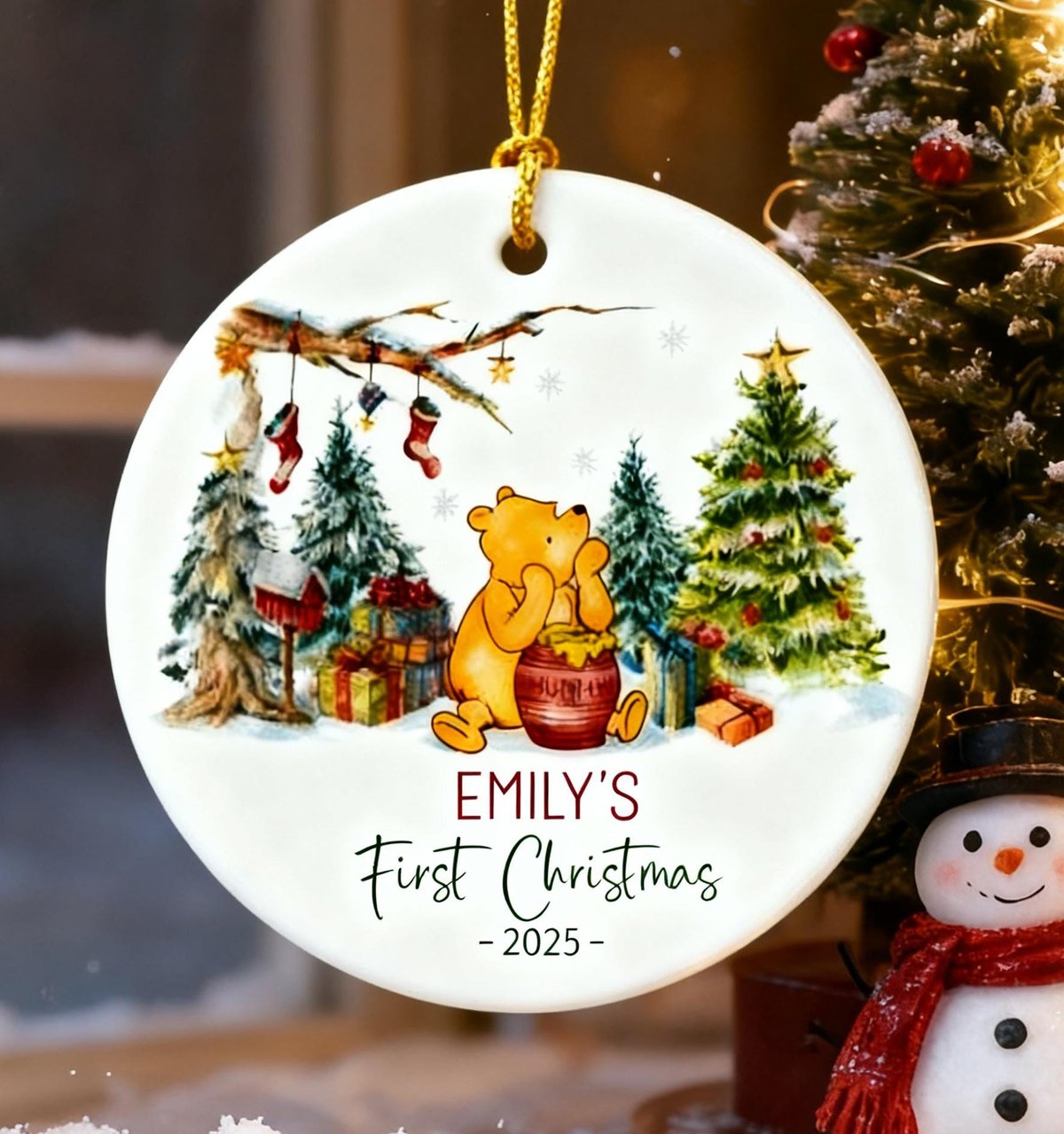 Classic Pooh Ornament The Pooh Ornament Pooh Baby Ornament Classic Pooh First Christmas Baby39s First Christmas Pooh Ornament