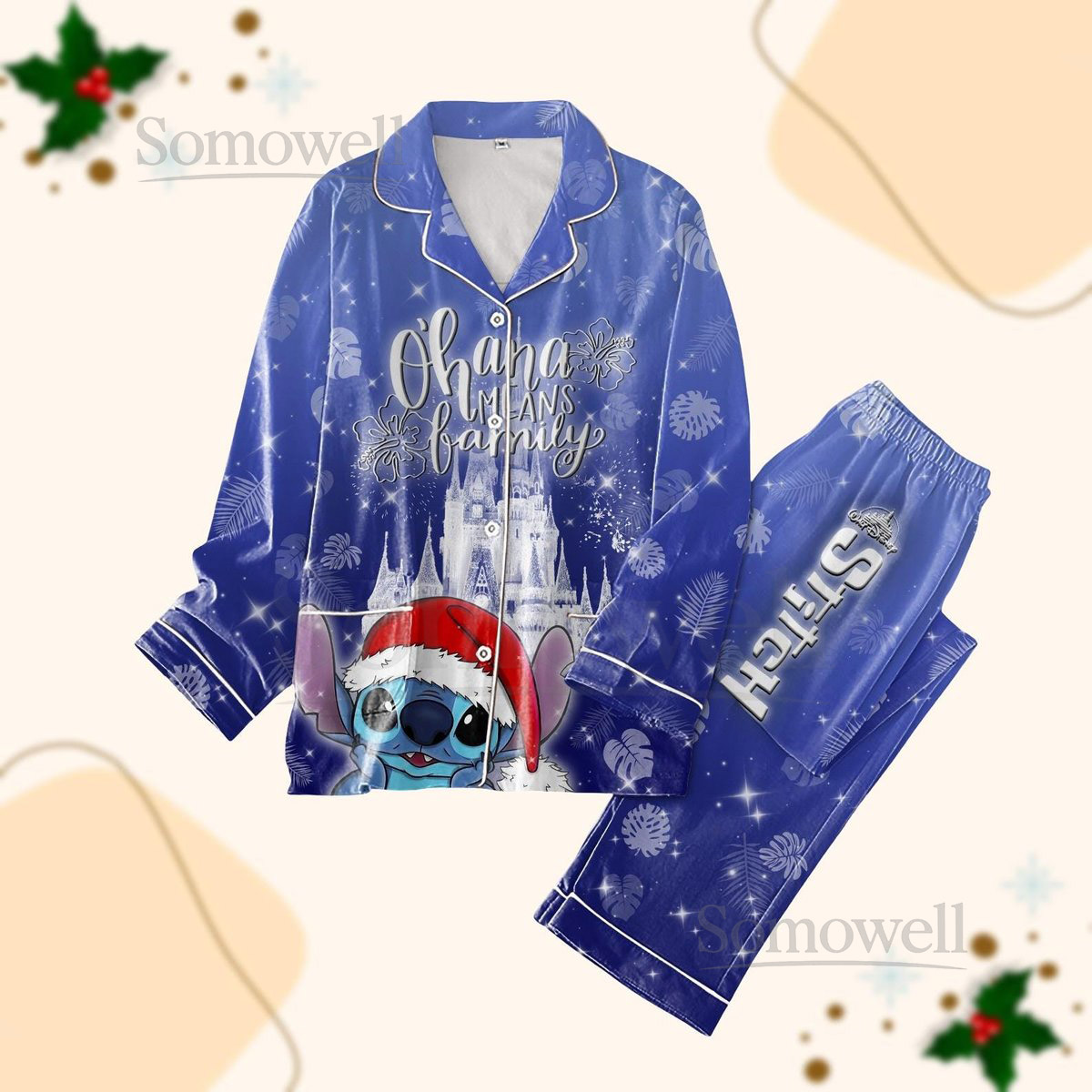 Lilo And Stitch Christmas Pajamas Set Ohana Means Family Pajamas Cartoon Movie Sleepwear Disney Matching Family Pajamas Xmas Gifts_41