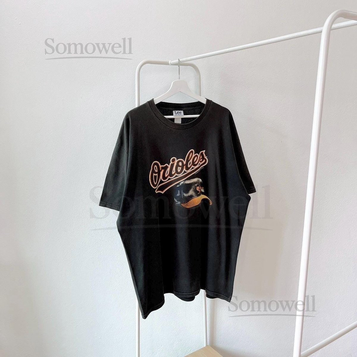 Vintage 2000s Baltimore Orioles MLB Lee sport black t-shirt 2XL_600