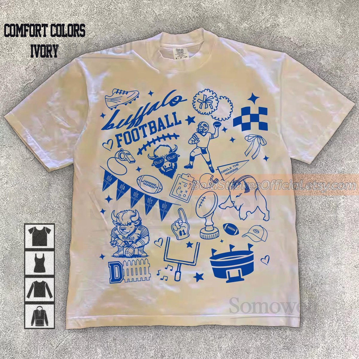 Comfort Colors Buffalo Football Shirt Sweatshirt Hoodie Buffalo Football Tshirt Buffalo Sweatshirt Football Fan Shirt Gameday Tshirt_582