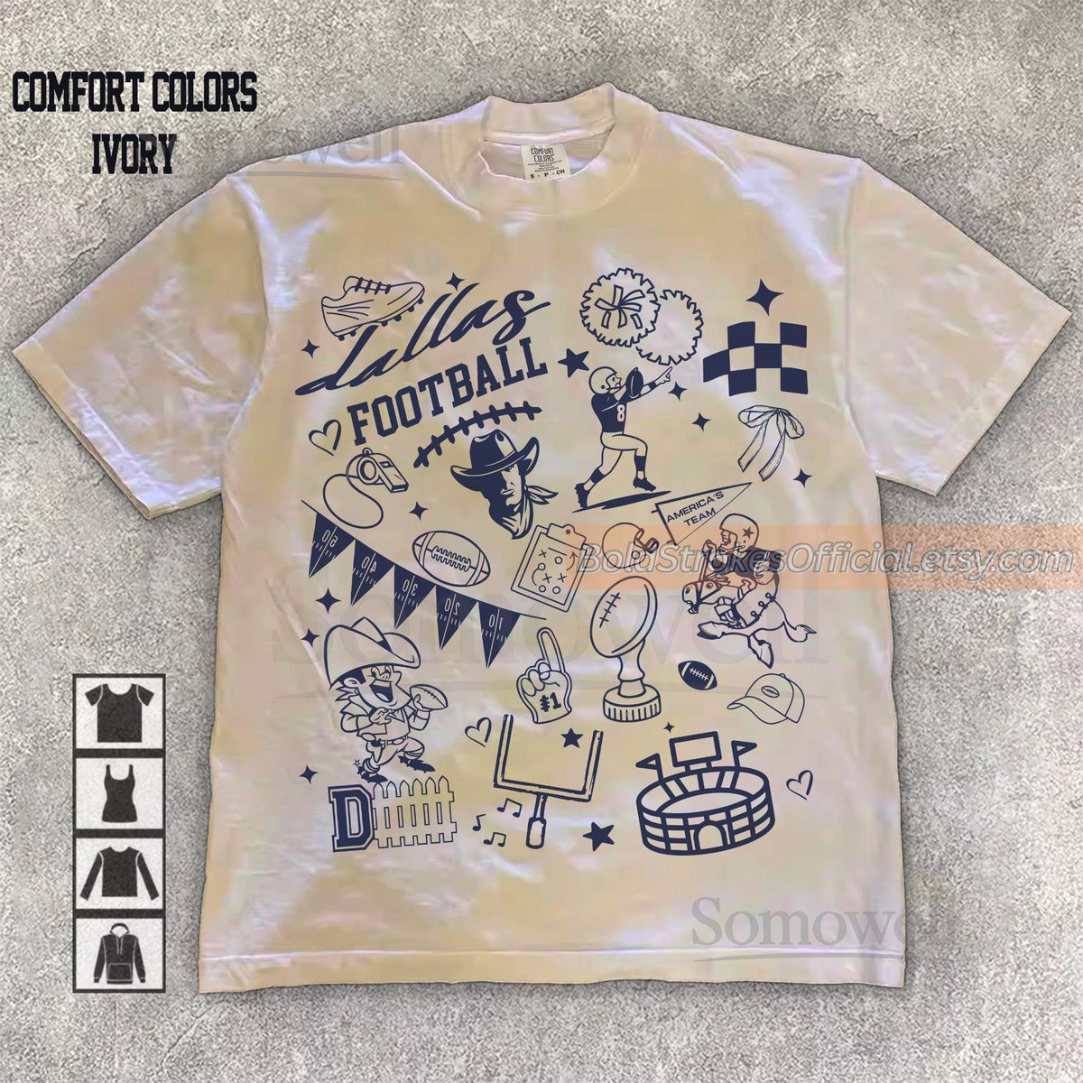Comfort Colors Dallas Football Shirt Sweatshirt Hoodie Dallas Football Tshirt Dallas Sweatshirt Football Fan Shirt Gameday Tshirt_71