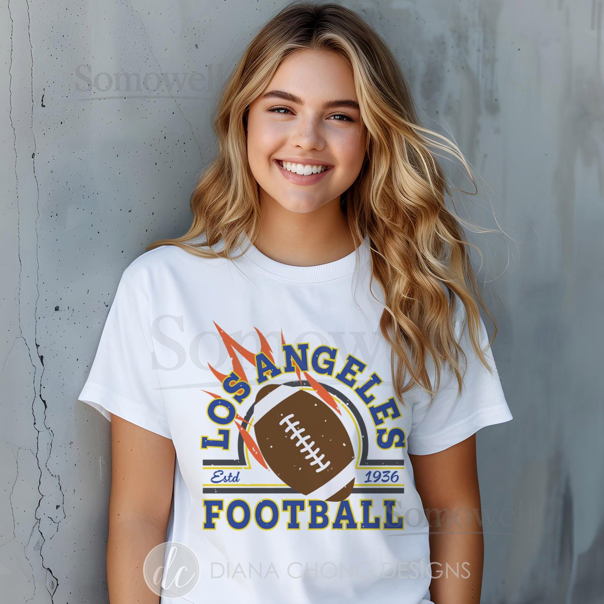 Los Angeles Football Shirt Unisex Vintage Style Gameday Apparel for Fans_559