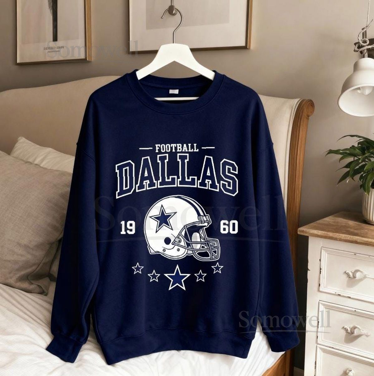 Dallas Football Unisex Shirts Vintage 90s Dallas Football Team Crewneck Sweatshirt Retro Dallas Game Day T-Shirt Dallas Fans Gift_255