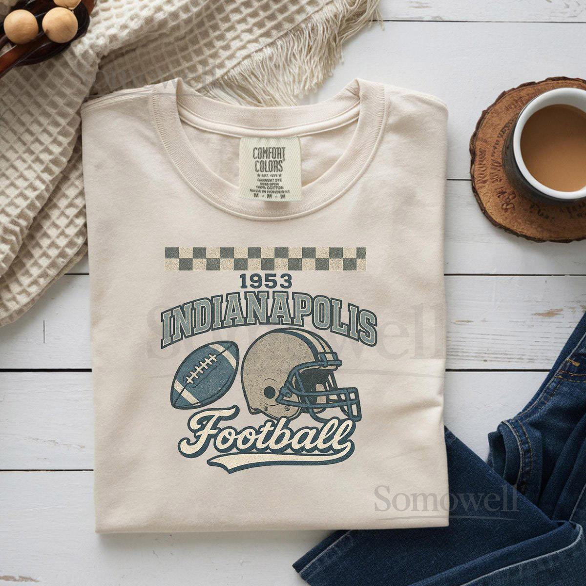 Comfort Colors Indianapolis Football Shirt Game Day Sweatshirt Hoodie Indianapolis Football Fan Tee Retro Game Day _62