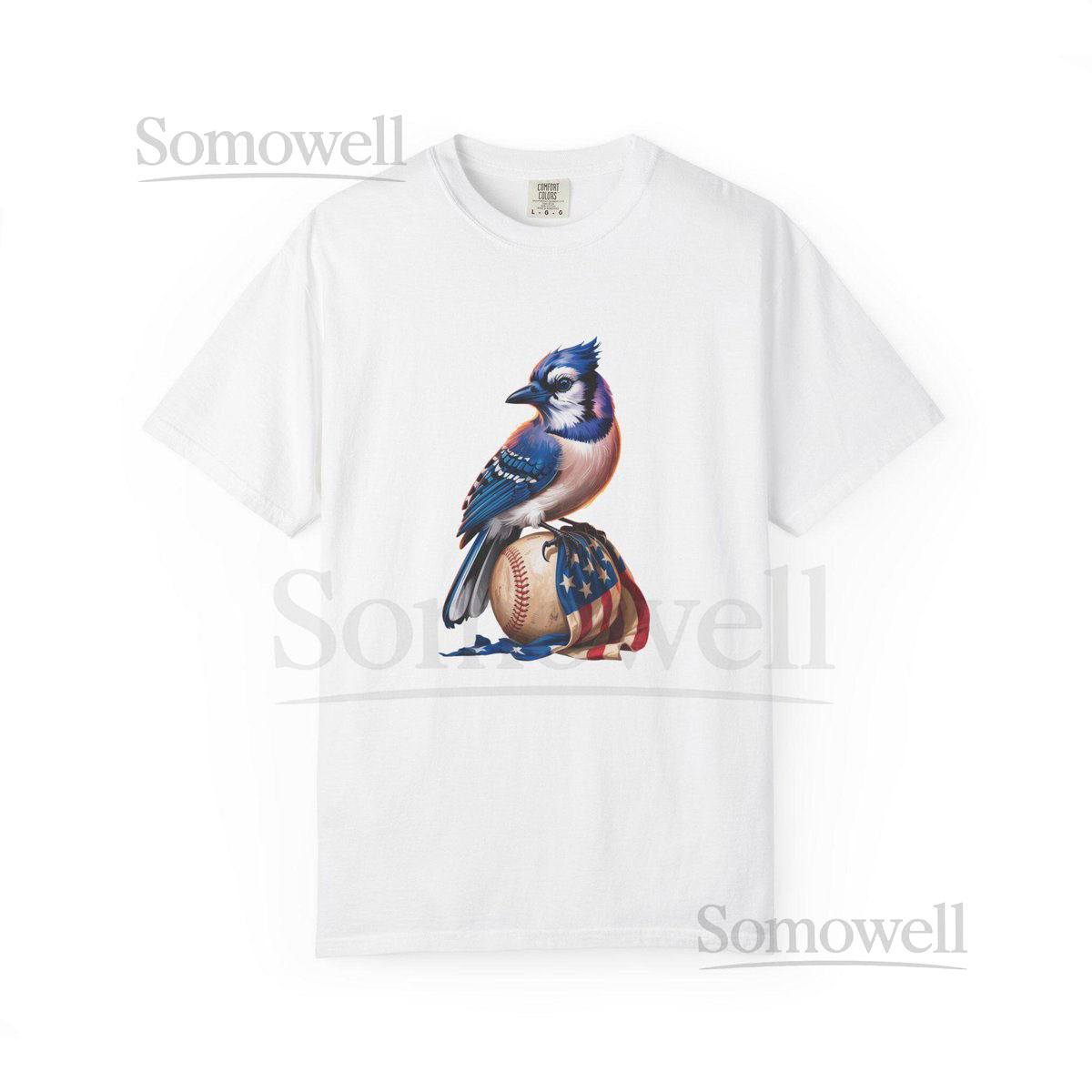 Blue Jays vs Yankees Series Design Patriotic Blue Jay Baseball Shirt American Flag Bird Art Sports Fan Tee Toronto Blue Jays Gift 20_153