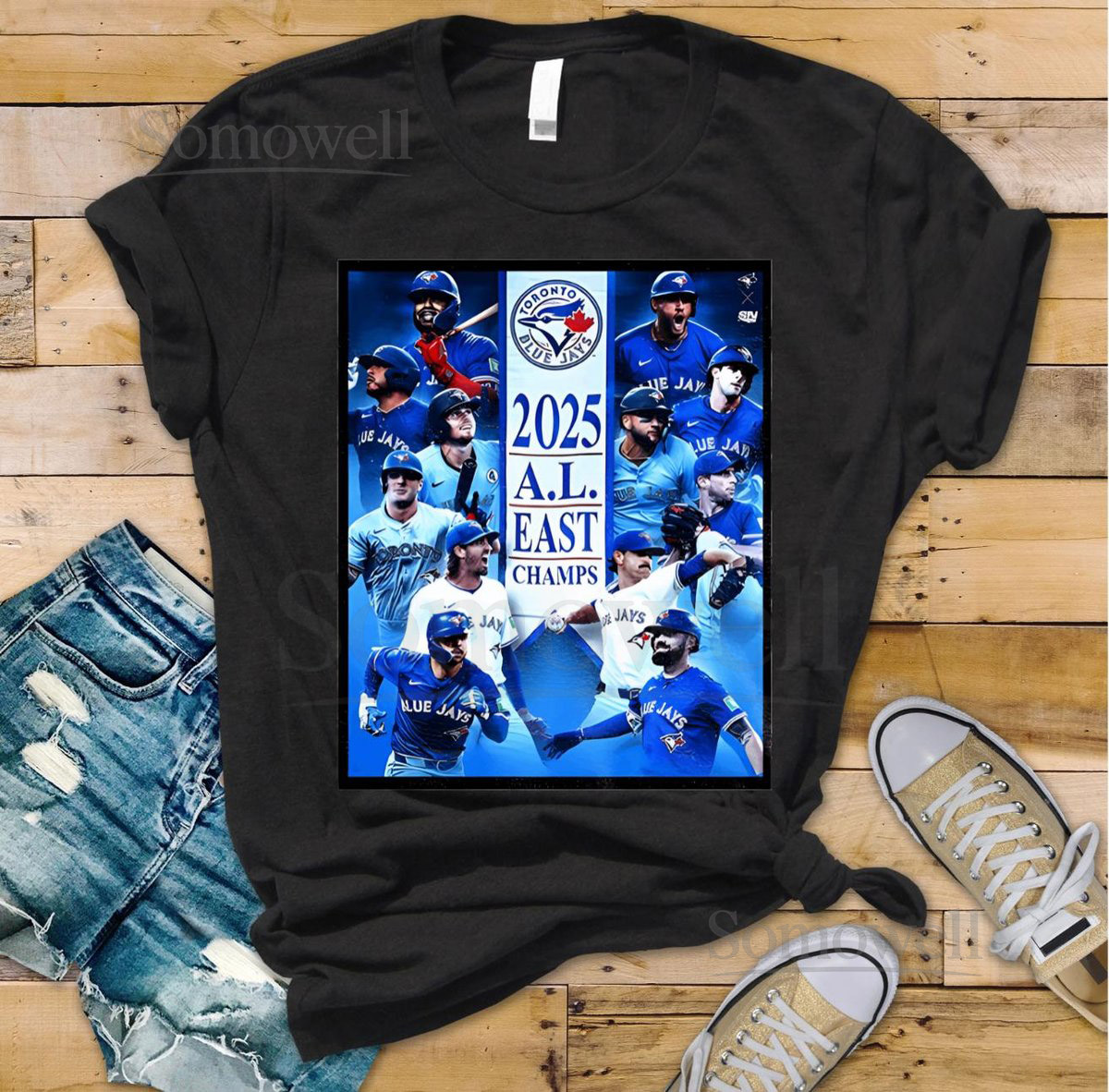 Toronto Blue Jays American League AL East Division 2025 Champions poster shirt Baseball Championship Shirt Gift for Sports Lovers_861