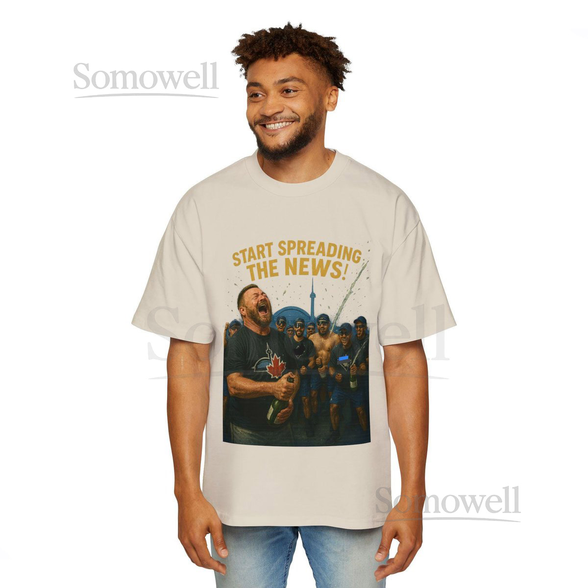 Start Spreading The News Oversized Tee - Blue Jays Toronto_792