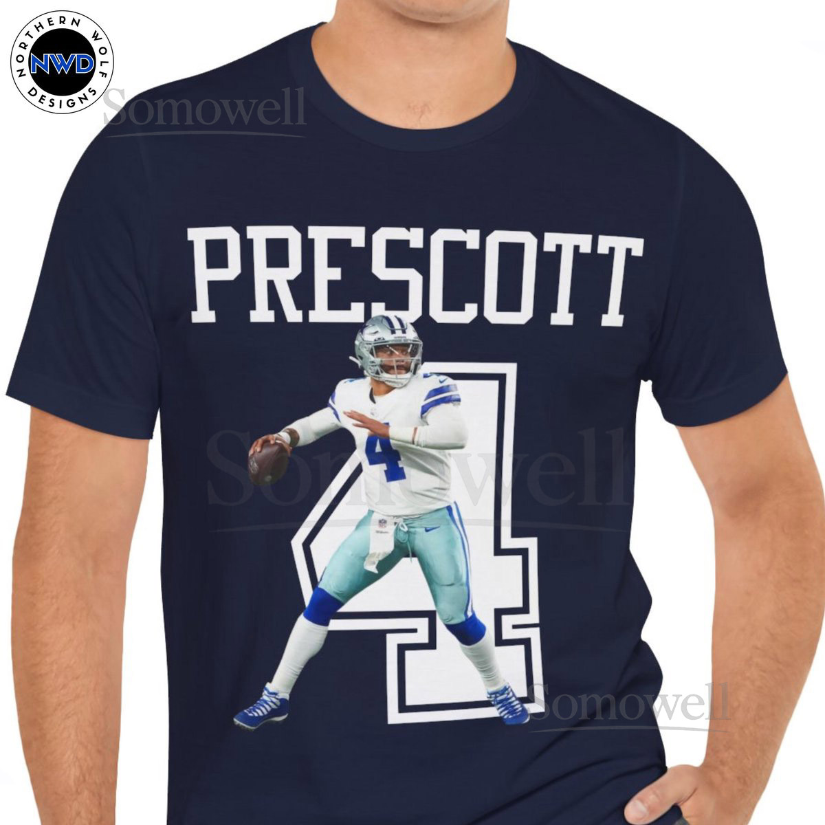Dak Prescott T-Shirt Dallas Cowboys Tee Dak Prescott Dallas Cowboys Gift Fun Football Gift_109