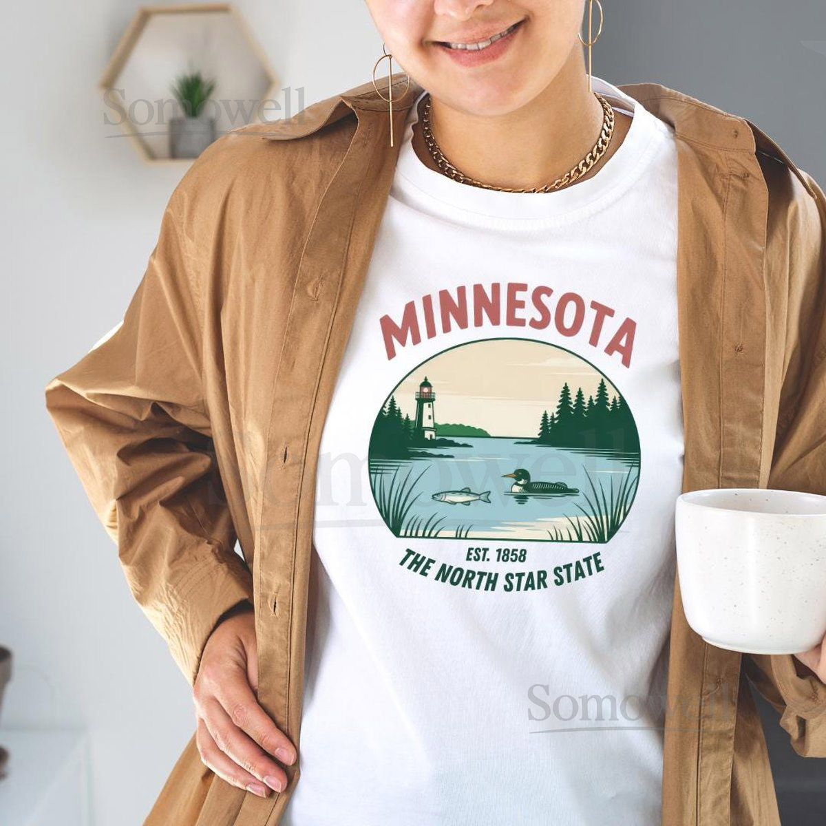 Vintage Minnesota T-Shirt The North Star State Souvenir Tee_913