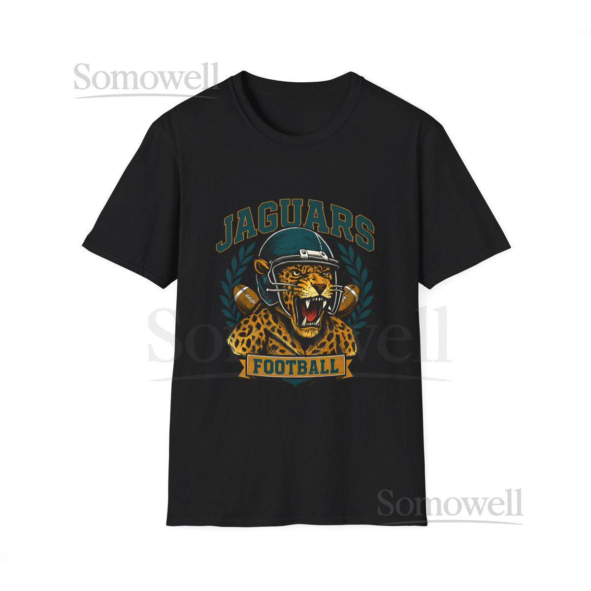Jaguars Football Unisex Softstyle T-Shirt Casual Sports Tee Game Day Apparel Football Fan Shirt Unique Gift for Sports _715