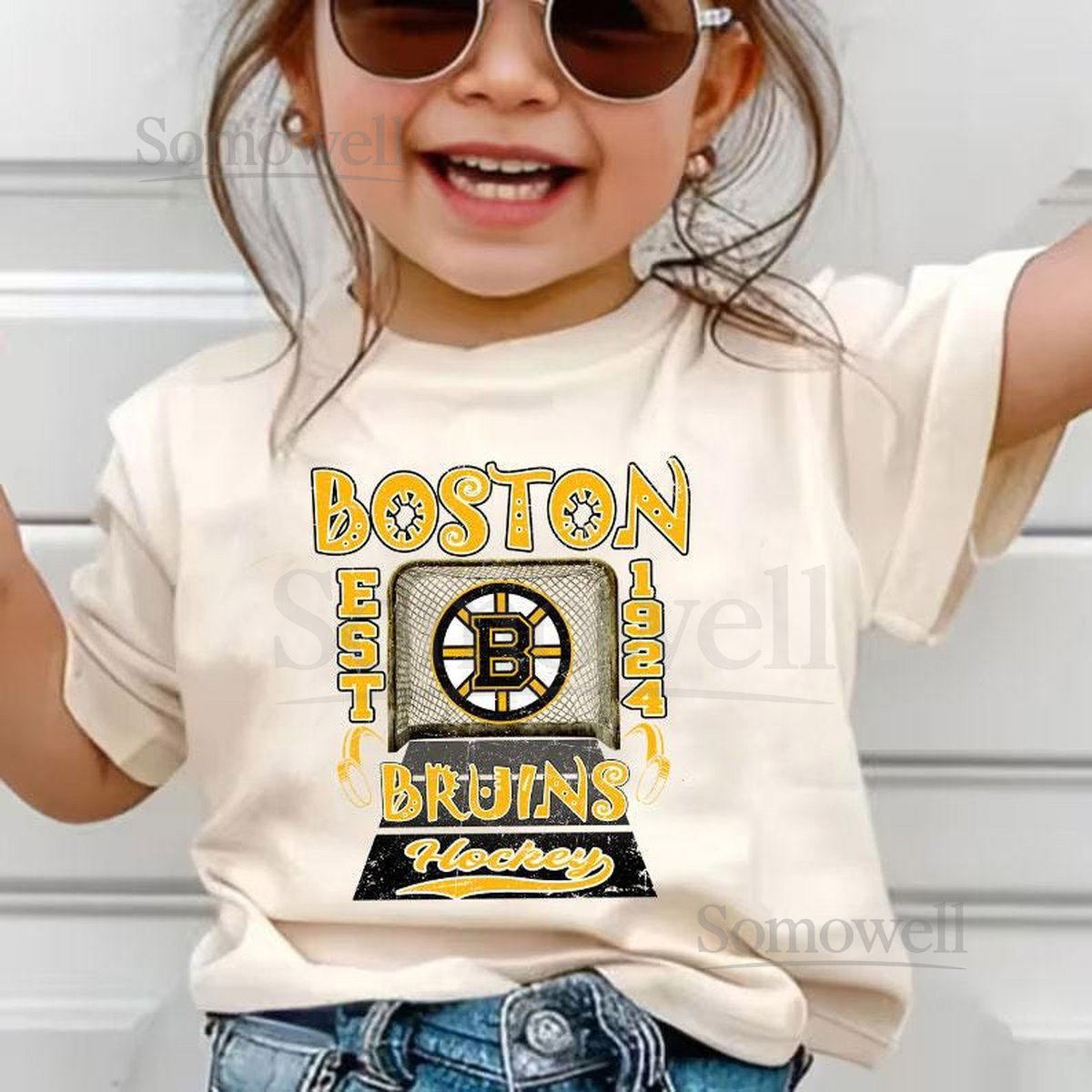 Retro Boston Ice Hockey tshirt Youth-Adult Game Day Shirt Vintage Look for Sports Lovers Perfect Gift for Kids Adult Supporters_418