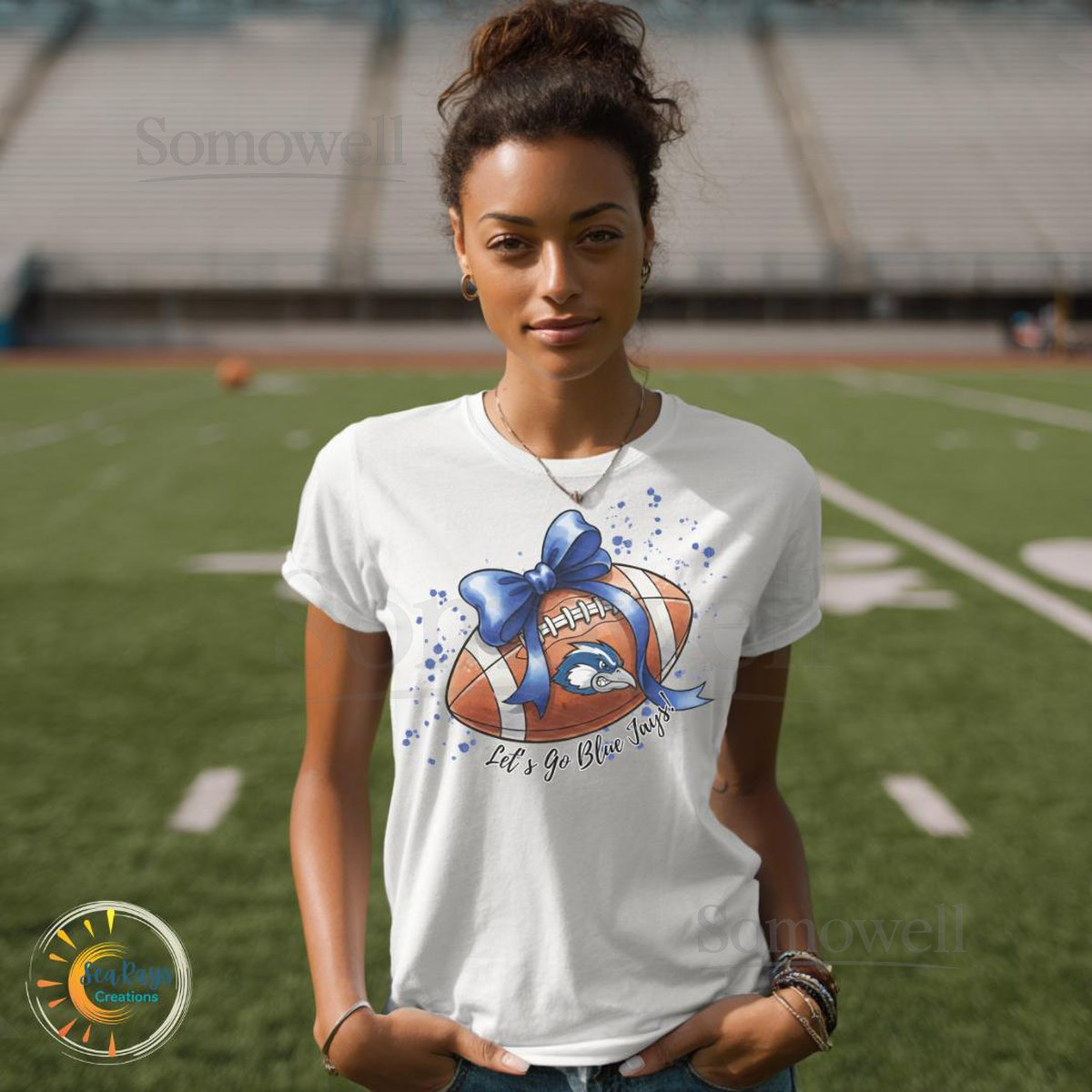 Blue Jays Football T-Shirt Game Day Team Spirit Tee_135